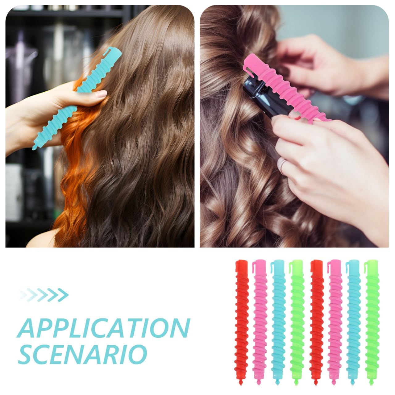 60Pcs Hollow Spiral Perm Bars 6.22 Inch Lightweight Perm Rods for Professional Cold Styling Suitable for Long and Short Hair - Image 2