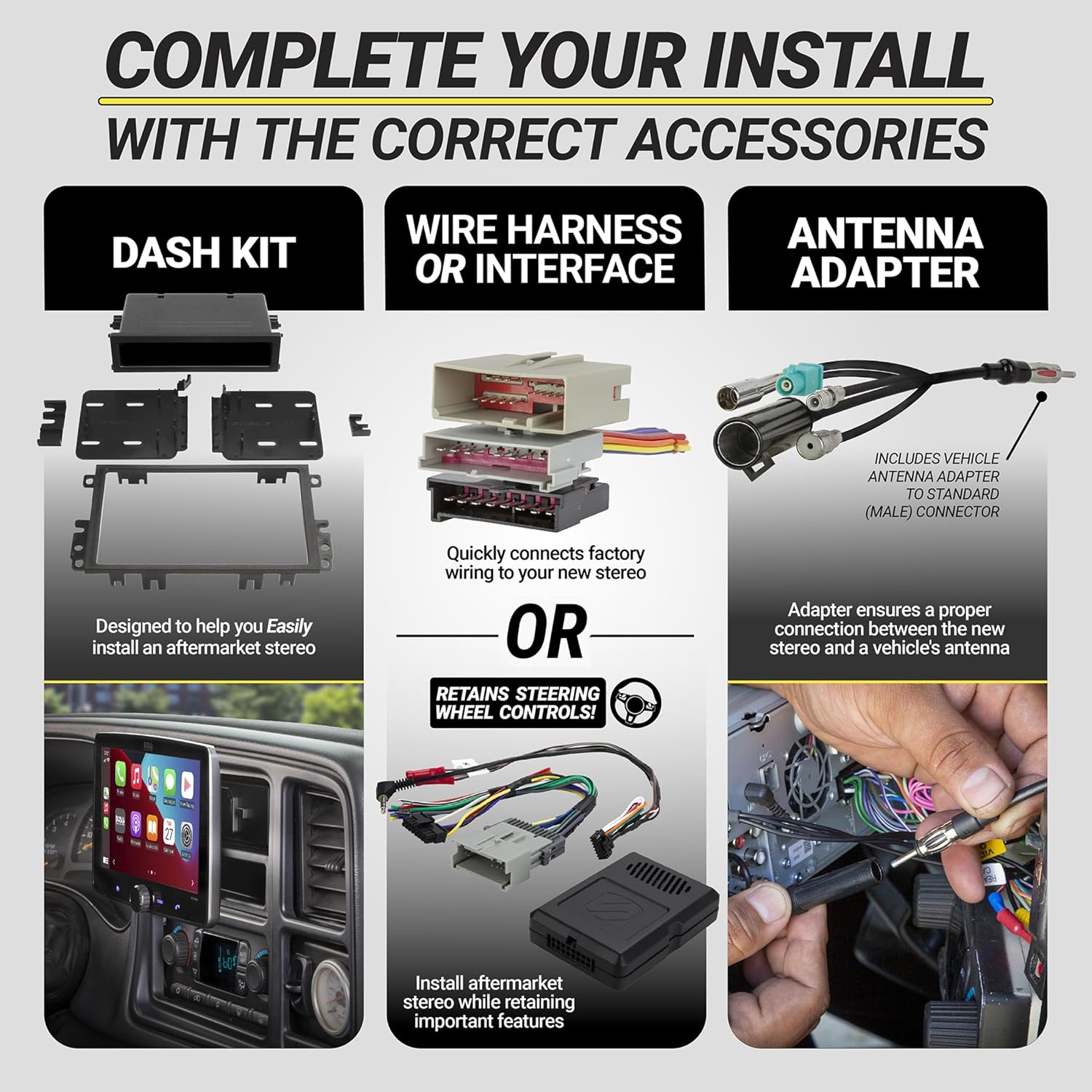 Scosche FD1327B Single DIN Dash Kit Compatible with Select 1995-11 Ford, Lincoln, Mazda and Mercury Vehicles - Car Stereo Install Kit - Single DIN Only - See Fit Guide in Images to Verify Your Vehicle - Image 6