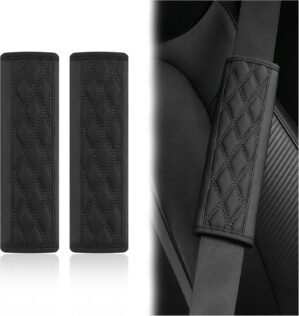2PCS Car Seat Belt Cover Pads,Leath...