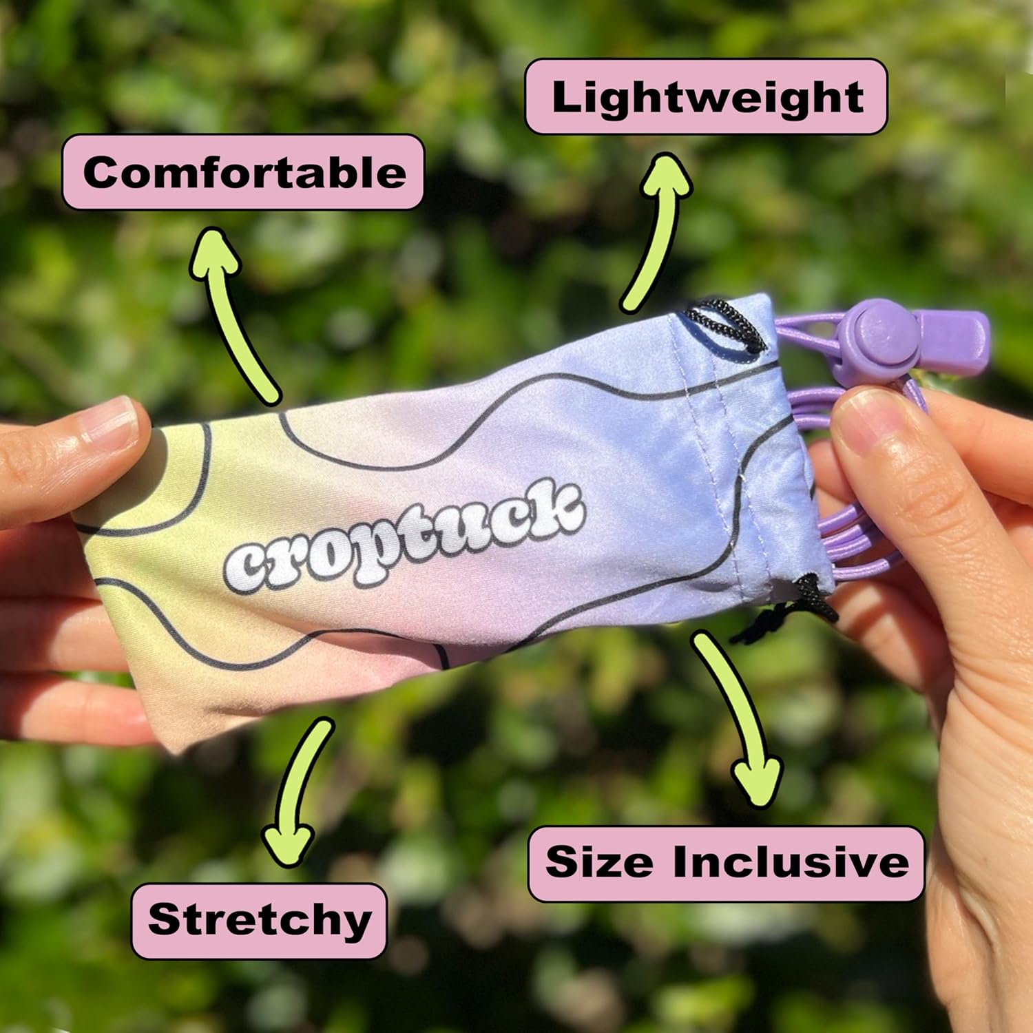 Croptuck Original Adjustable Crop Tuck Waist Band Tool for Tucking Shirt and Sweater Top Size - Image 5