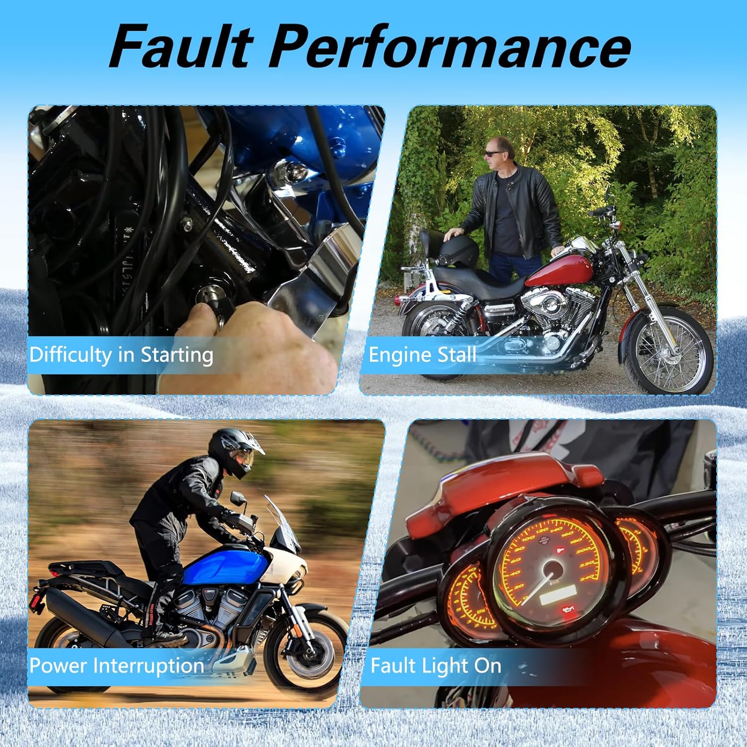 Crankshaft Position Sensor Compatible with Touring Dyna Electra FLHT FLHR FXD Wide Glide Road King 2000 2001 2003 Replace#:32798-00B - Image 6