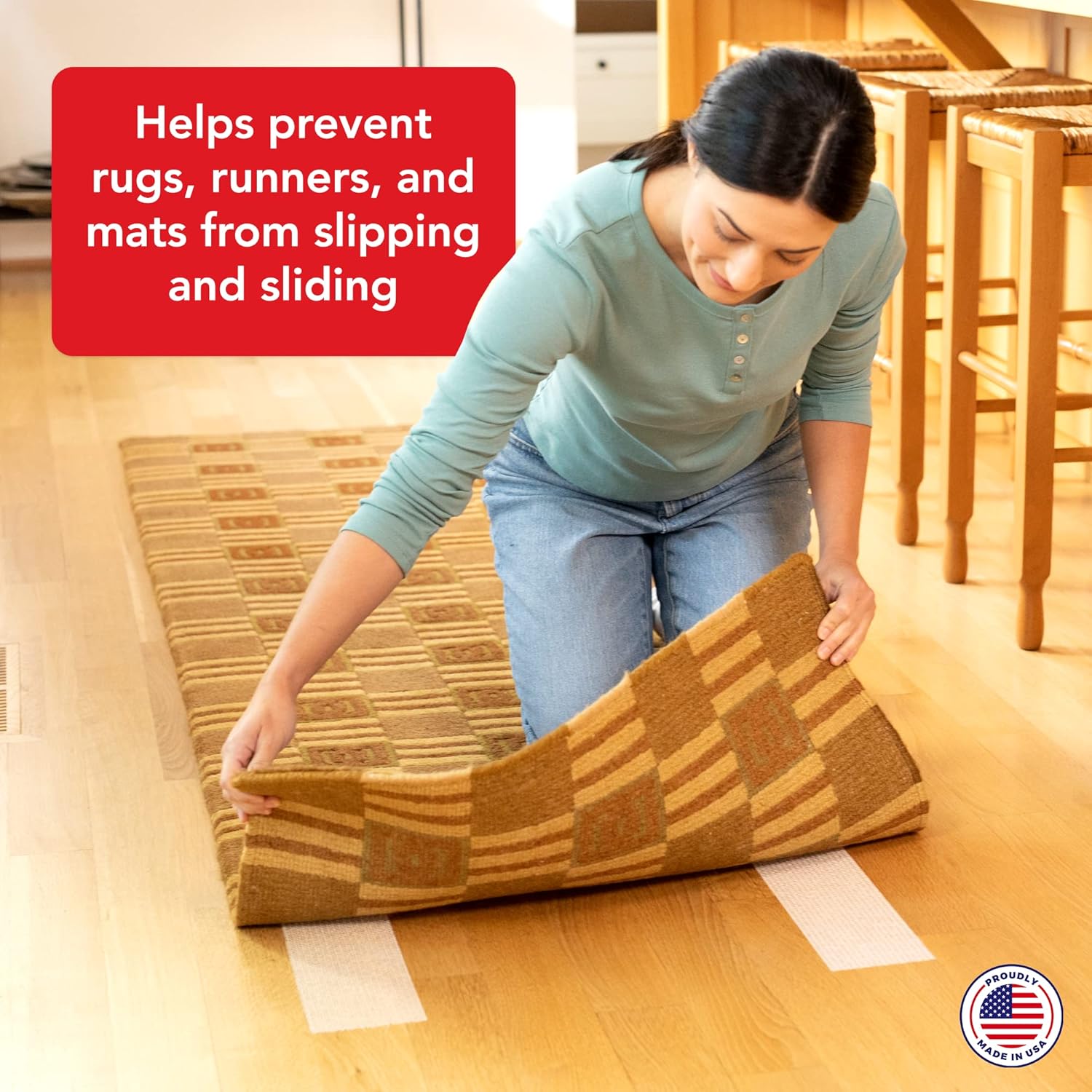 Rug Gripper Tape for Area Rugs and Runners (4" x25ft) - Image 5