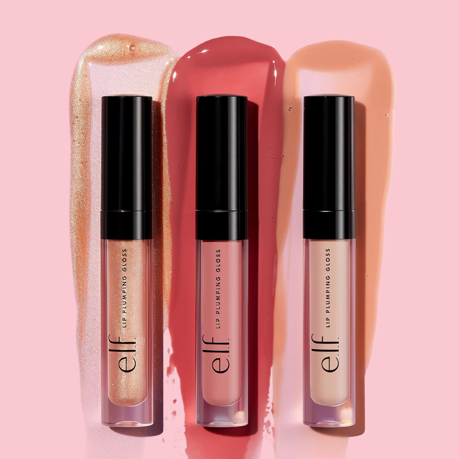 e.l.f. Lip Plumping Gloss, High-Shine Sheer Color, Hydrates & Creates Fuller Lips With Vitamin E, Vegan & Cruelty-Free, Sparkling Rosé - Image 8