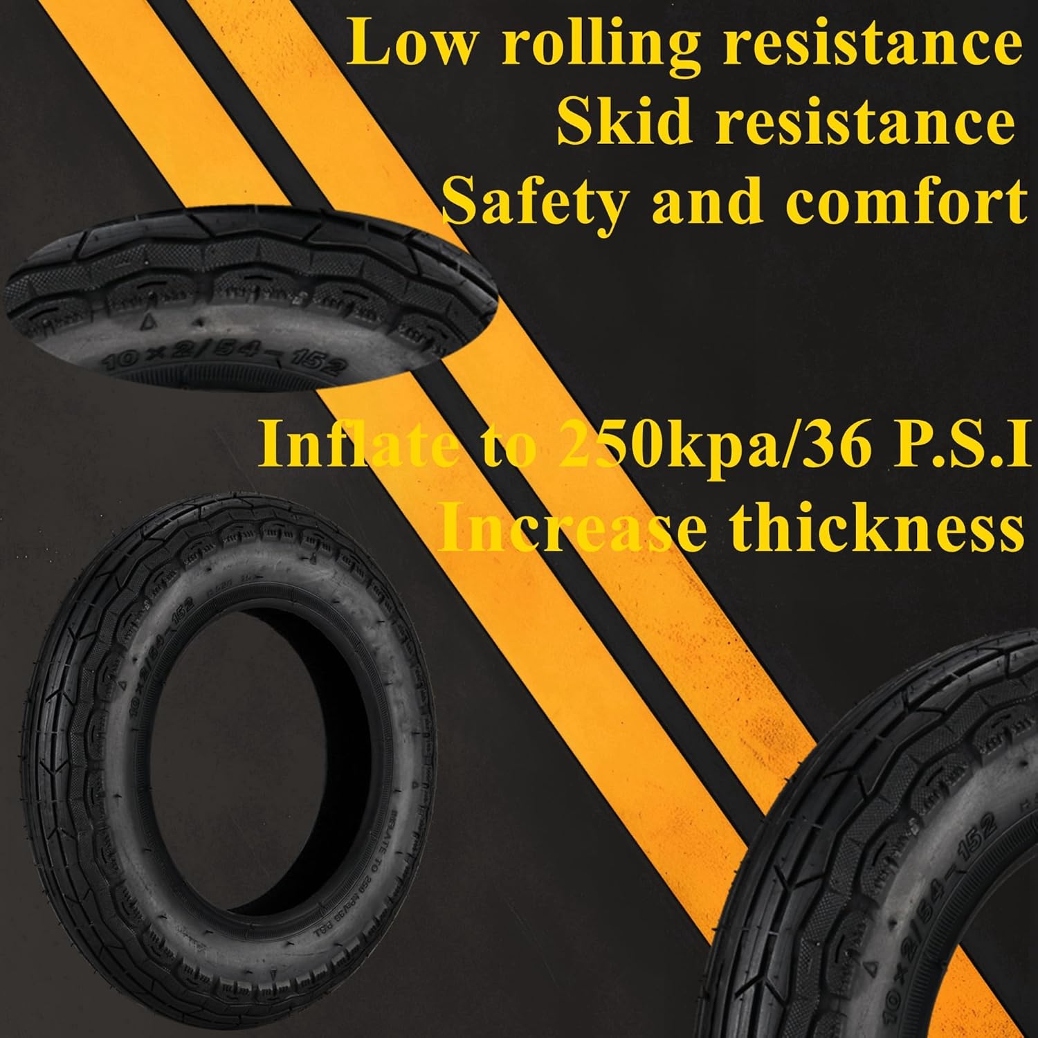 Electric Scooter tire.Scooter tire and Tube.10"Air Filled Tires.Can Be Use for gotrax GMAX .GMAX ULTRA.TOUR XP.G4 ADULTS. - Image 5