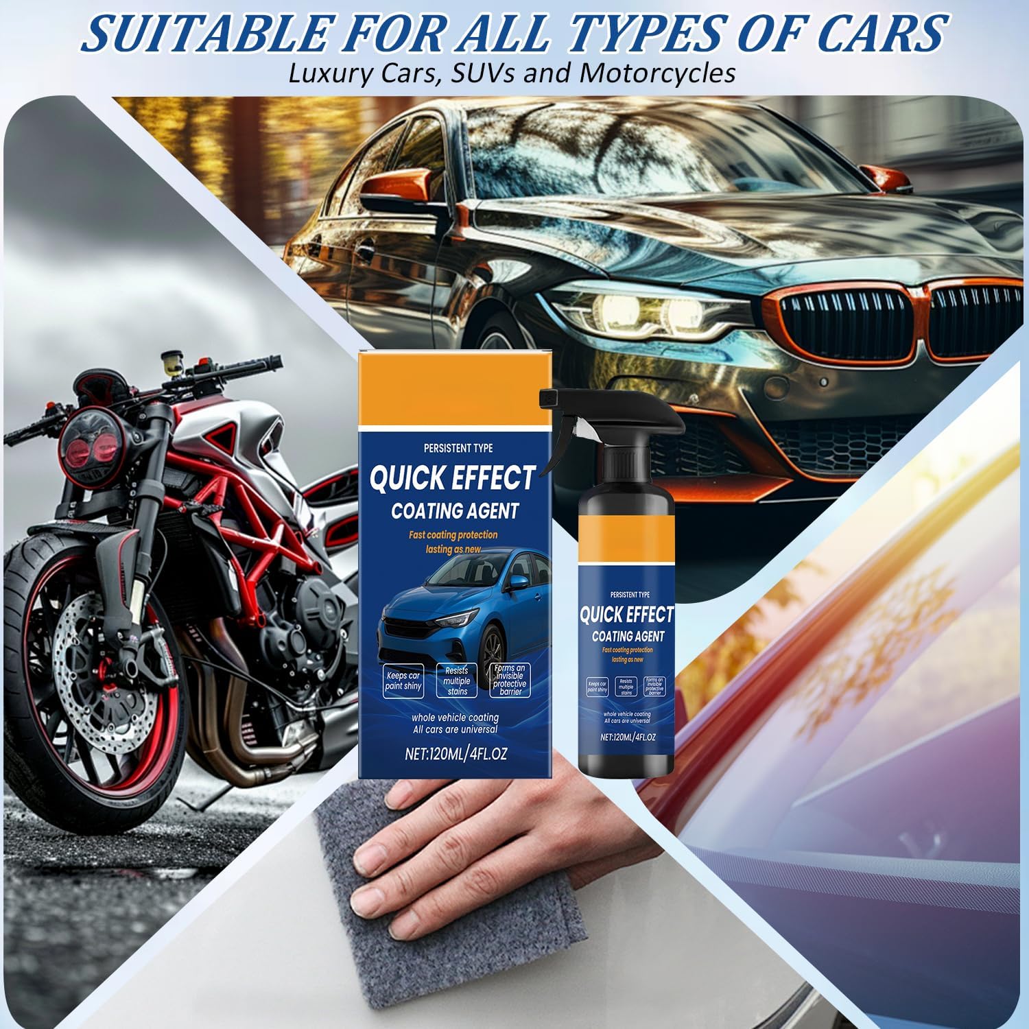 2Pcs Advanced Quick Effect Coating Agent,Advanced Car Quick-Acting Coating Agent Spray,Car Coating Spray, 2025 New Quicks Effective Coatings Sprays - Image 4