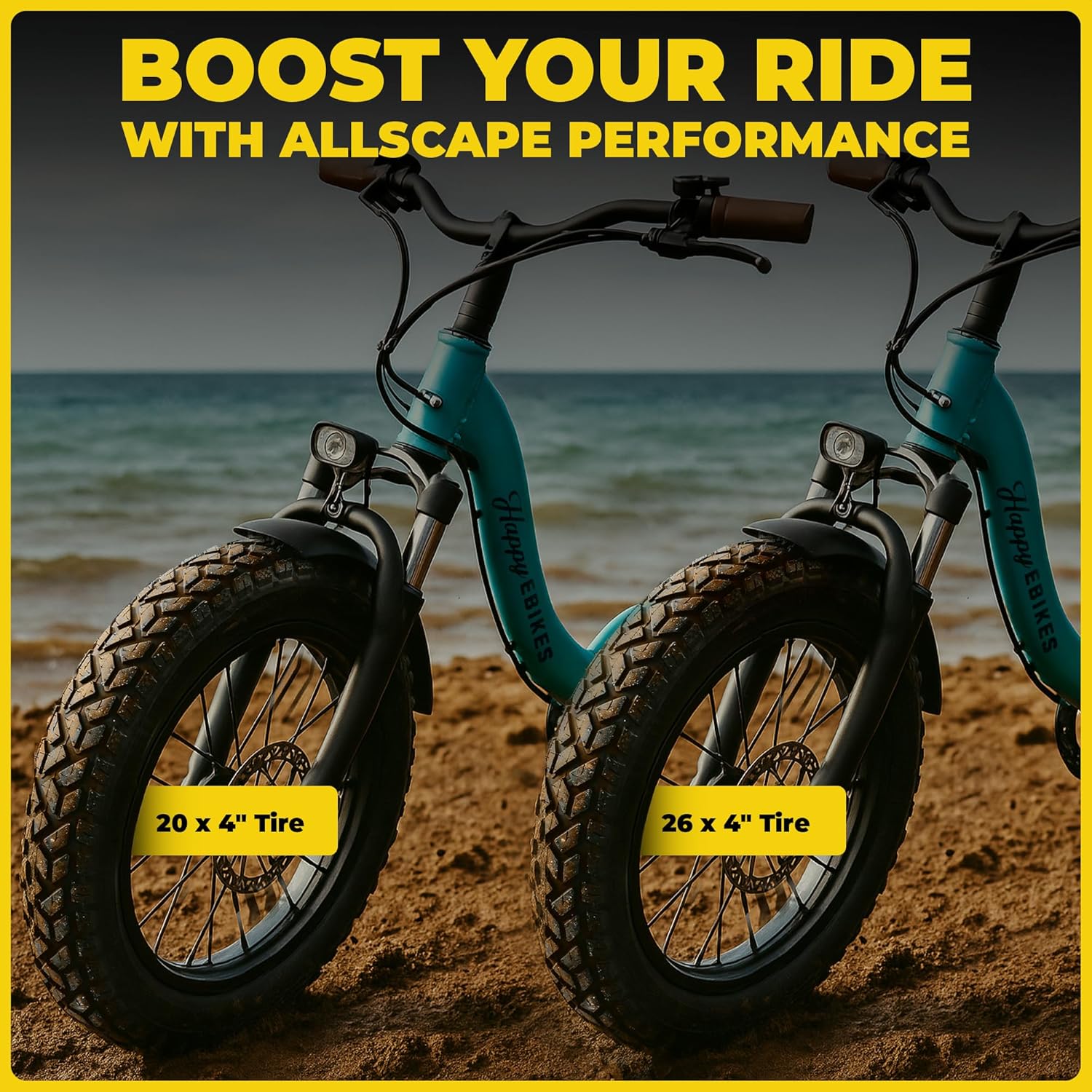 Allscape 20x4.0 Fat Tire E-Bike Tires – Heavy Duty 20 Inch Bike Tires for Electric Bikes & Mountain Bikes, All-Terrain Grip, Puncture Resistance, Trail Ready – 1 Pack – USA Customer Support - Image 8