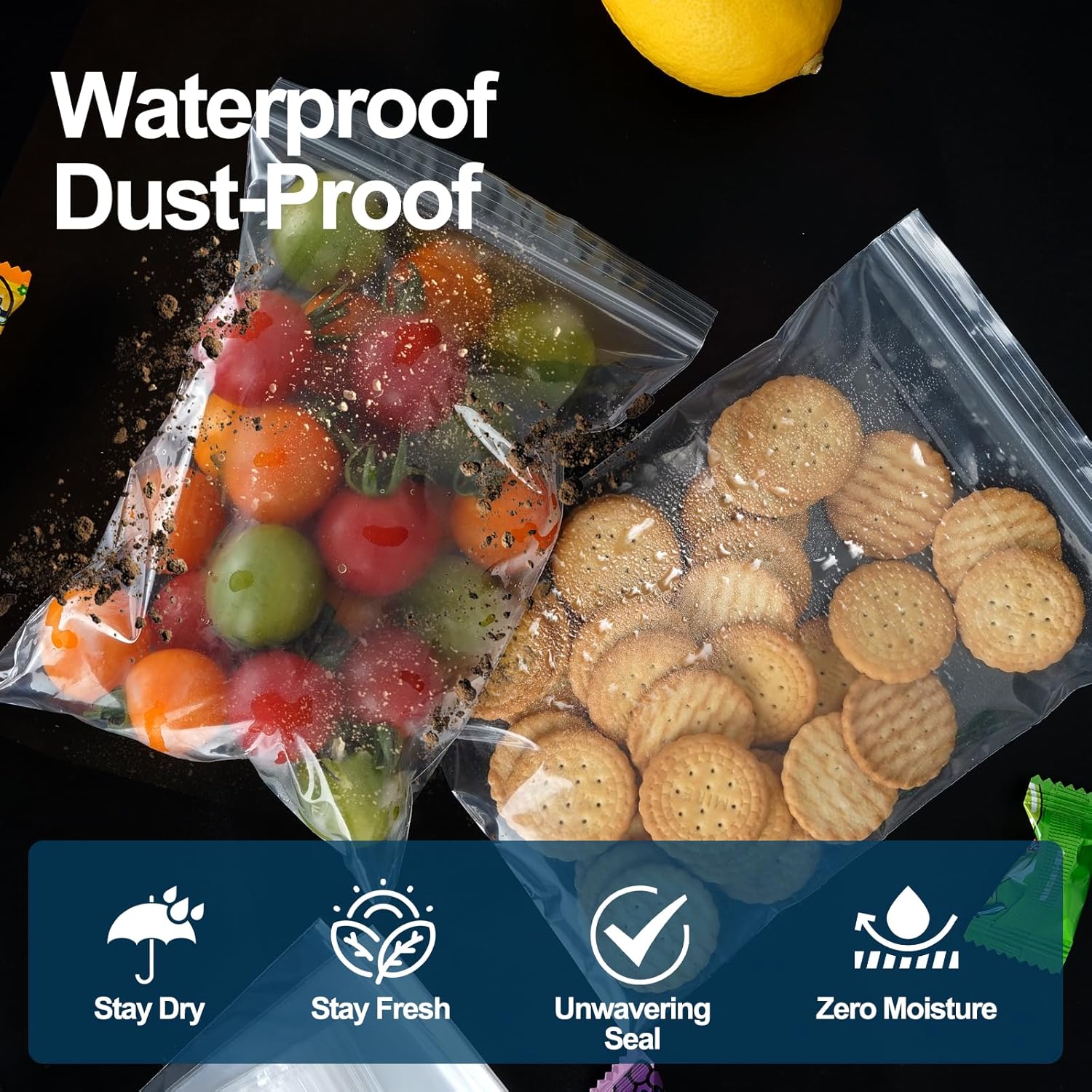 1000Pcs Small Plastic Bags 2x3 Inch, 2 Mil Clear Reclosable Poly Baggies for Packaging, Storage, Jewelry, Crafts, Food Safe Resealable Zip Bag - Image 6