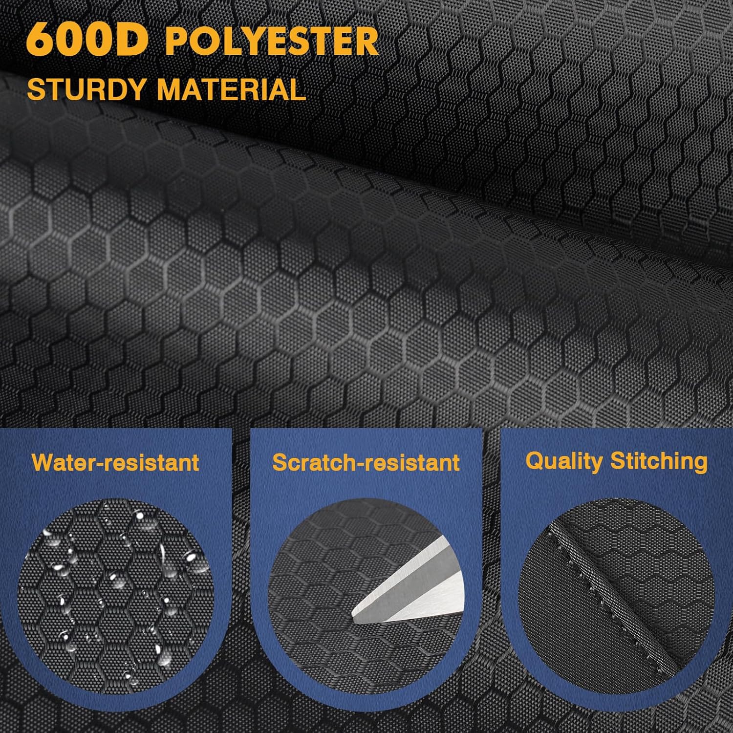 Pool Cue Case, Pool Stick Case 2x2 Holds 2 Sticks with 2 Accessory Zipper Pockets, Sturdy Polyester Pool Cue Carry Bag with Shoulder Strap Handle, Soft Billiard Cue Sling Bag for Men and Women - Image 3