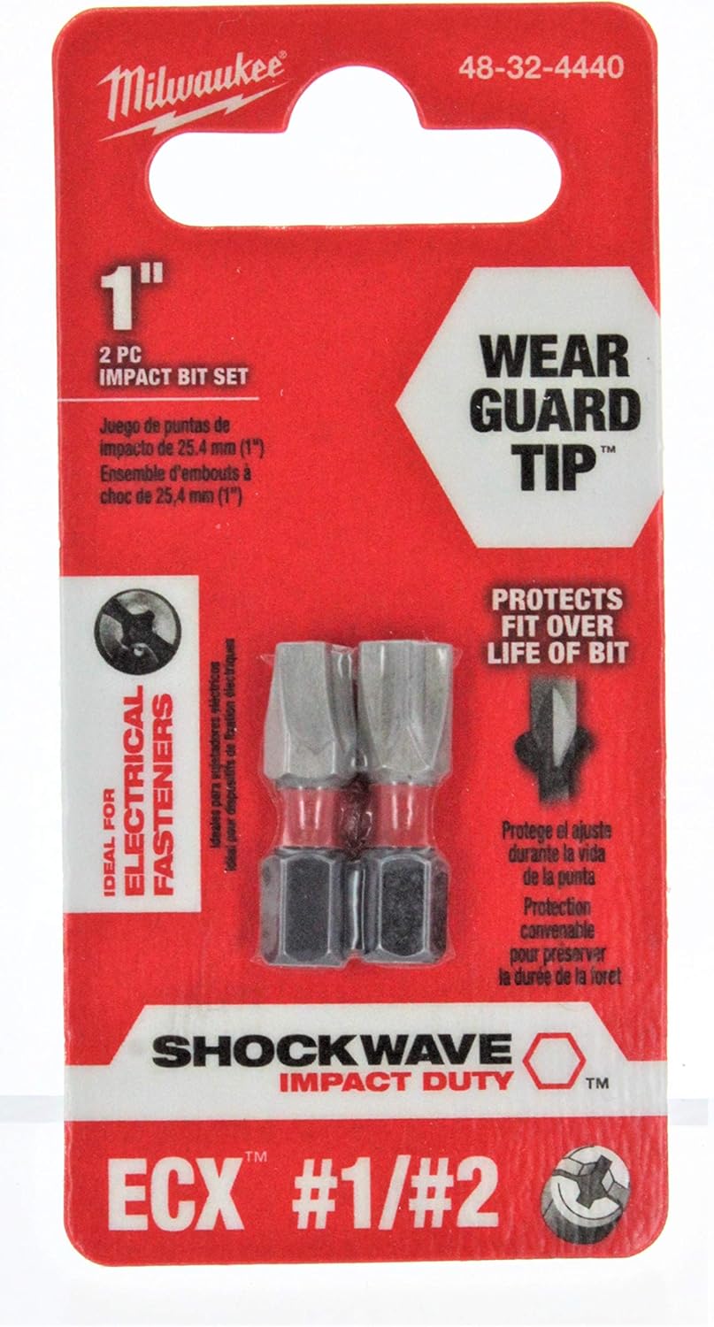 Milwaukee 48-32-4440 Insert bit Ecx 1/4"Hex, 2 Pack