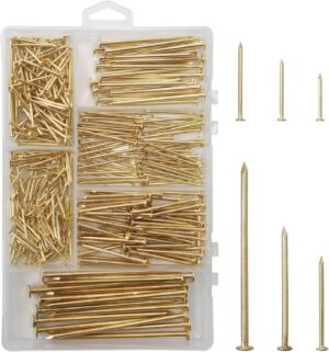 6 Sizes Gold Hardware Nails Assortm...