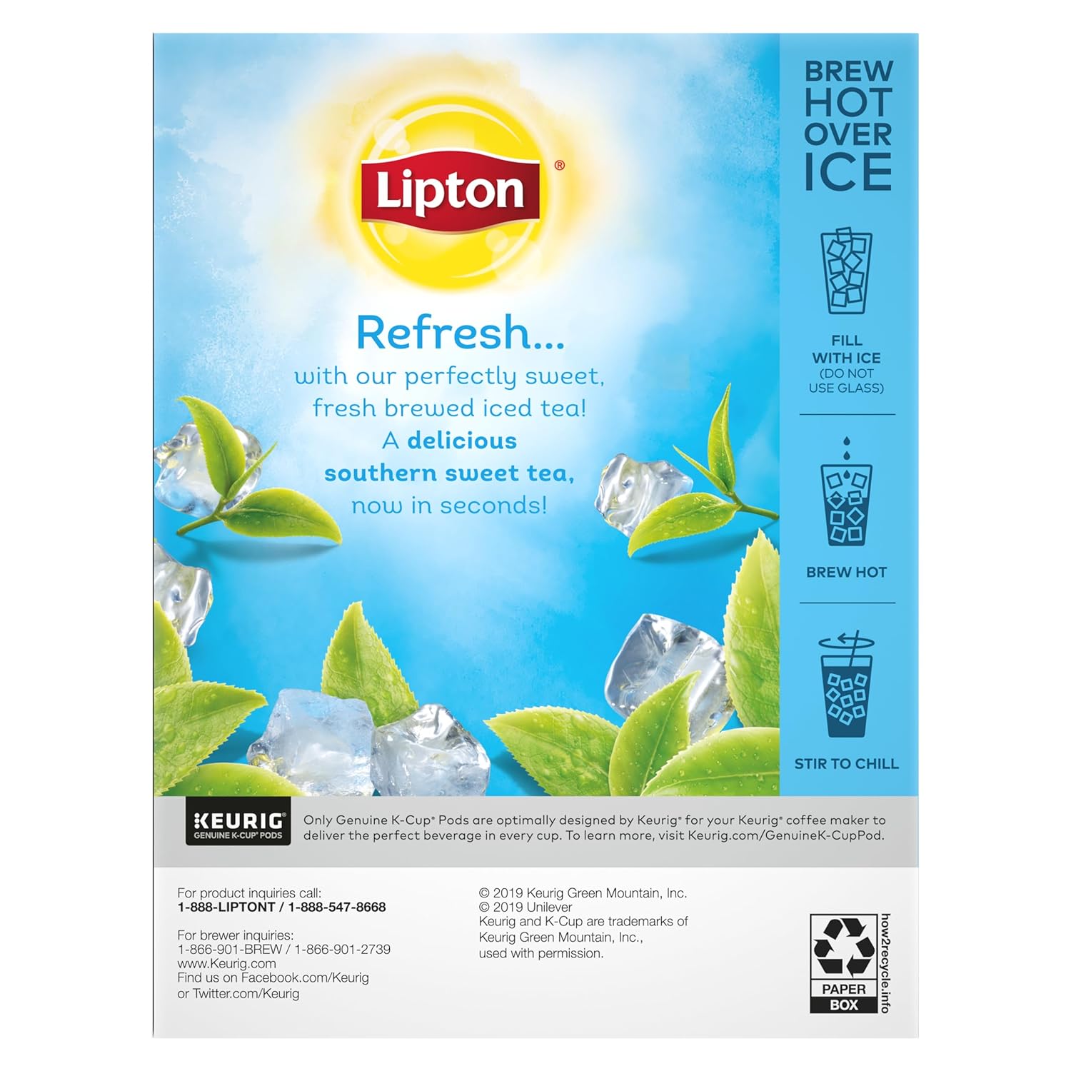 Lipton Iced Tea K-Cups, Southern Sweet Black Tea, 24 Total K-Cup Pods - Image 5