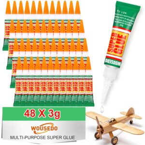 48 X 3g Super Glue Clear, Strong Ad...