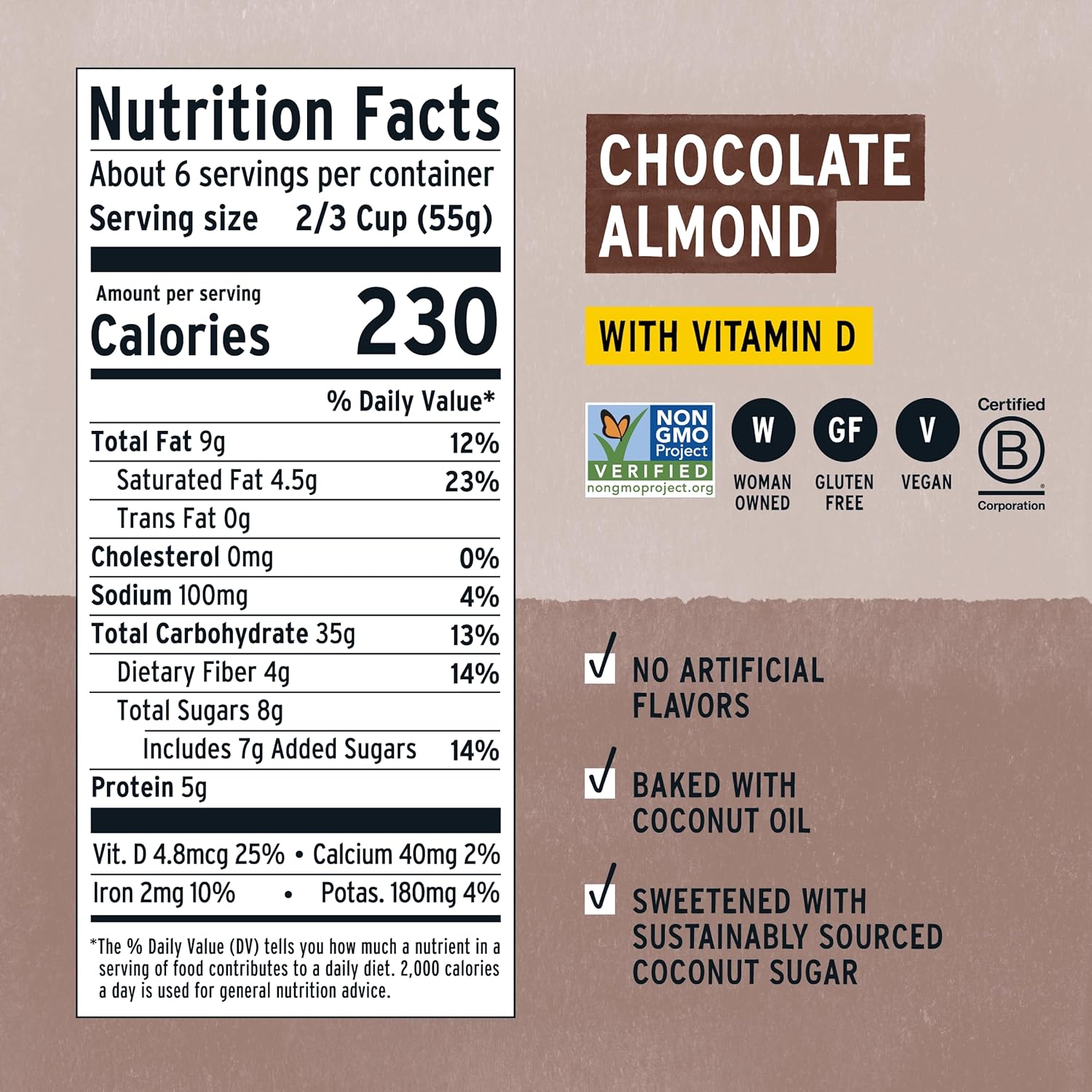 Purely Elizabeth, Cereal Superfood Chocolate Almond, 11 Ounce - Image 2