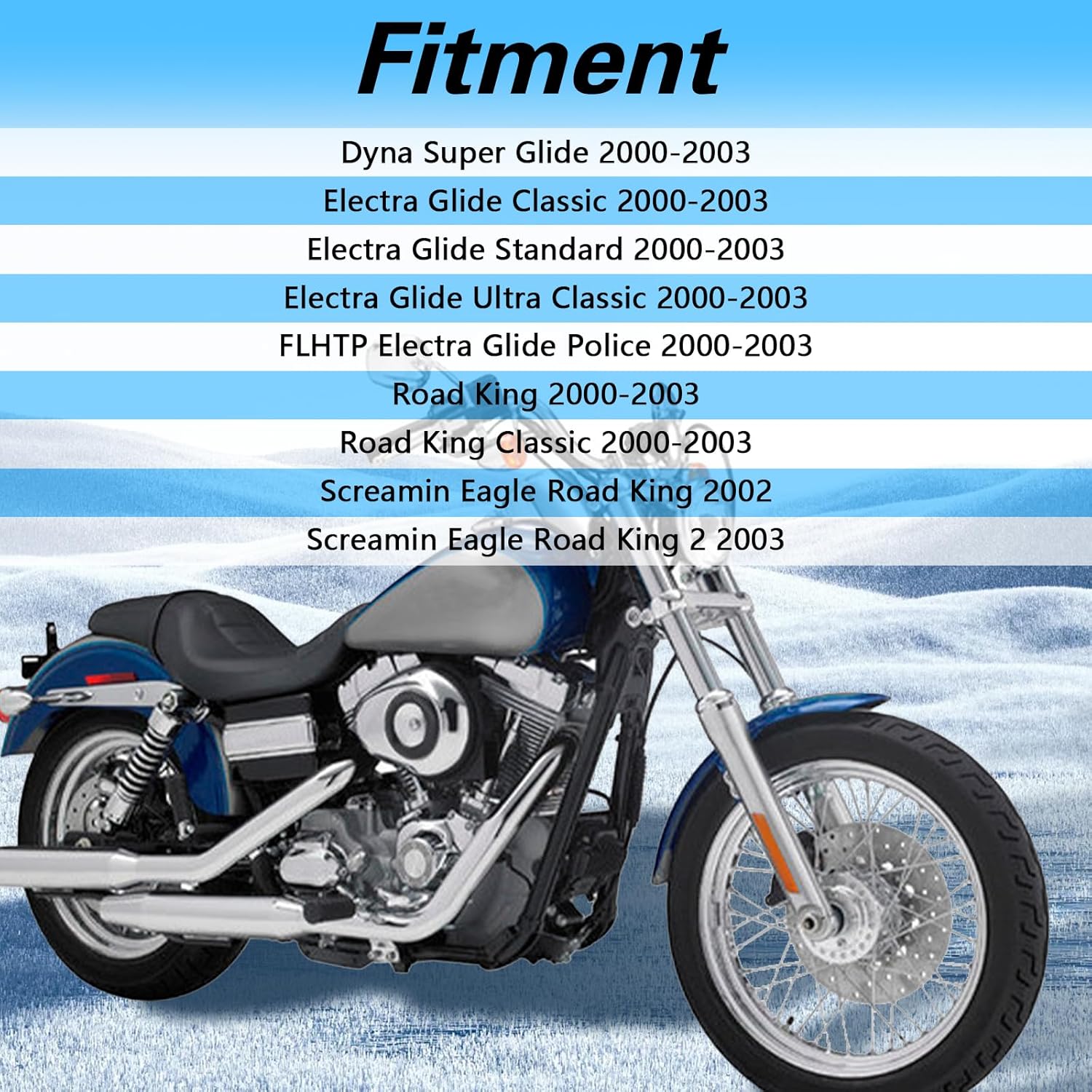 Crankshaft Position Sensor Compatible with Touring Dyna Electra FLHT FLHR FXD Wide Glide Road King 2000 2001 2003 Replace#:32798-00B - Image 3