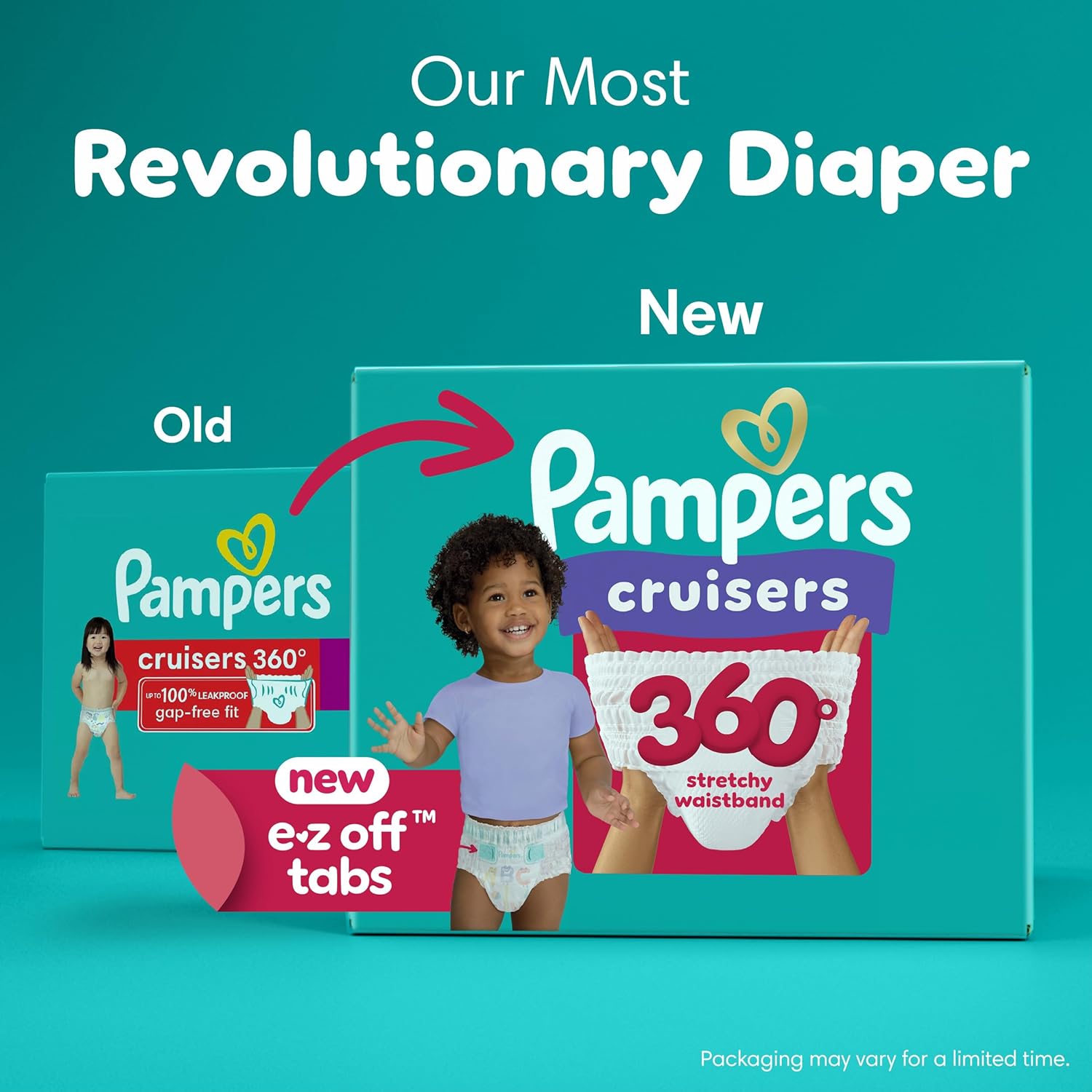 Pampers Diapers - Cruisers 360 - Size 6, 104 Count, Babyproof up to 100% Leakproof Pull-On Diaper - Image 15
