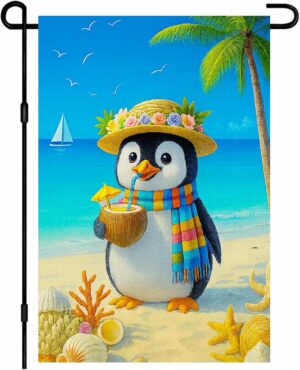 IVN Beach Penguin Summer Garden Fla...