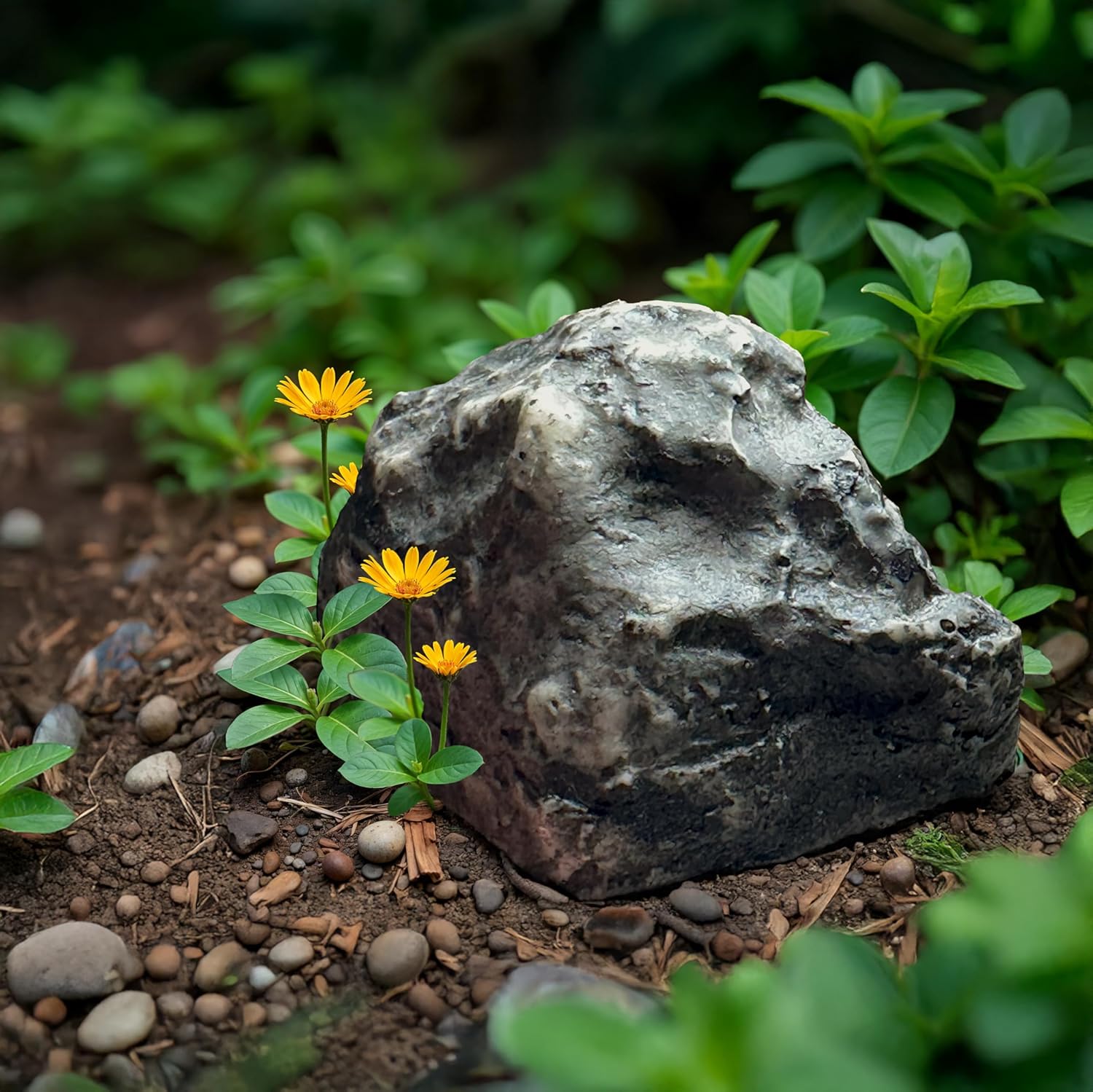 Hide a Key Rock for Outside, Realistic Fake Rock Key Hider - Weatherproof Outdoor Key Holder, Spare Key Storage for House, 3.4" x 2", Blends with Landscaping - Performore - Image 6