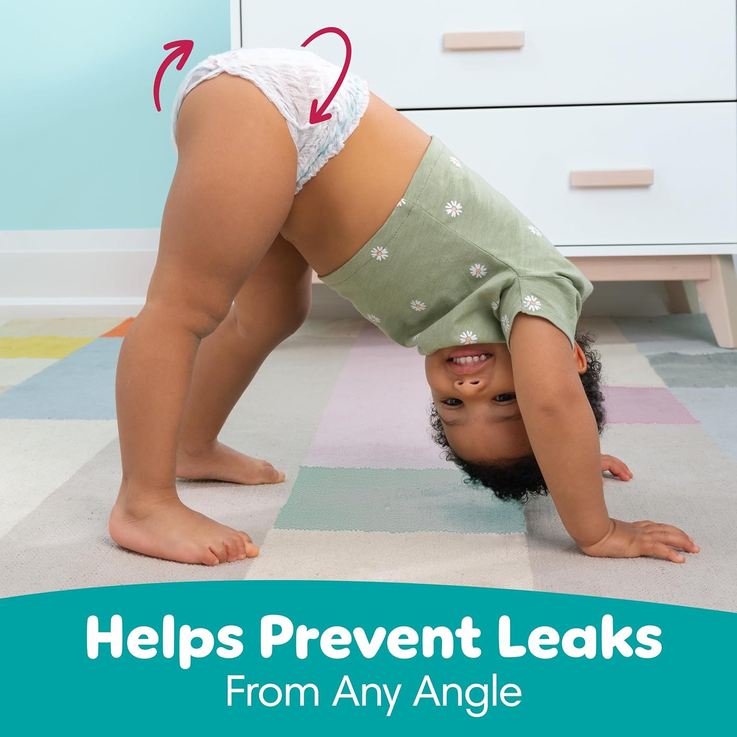 Pampers Diapers - Cruisers 360 - Size 6, 104 Count, Babyproof up to 100% Leakproof Pull-On Diaper - Image 4