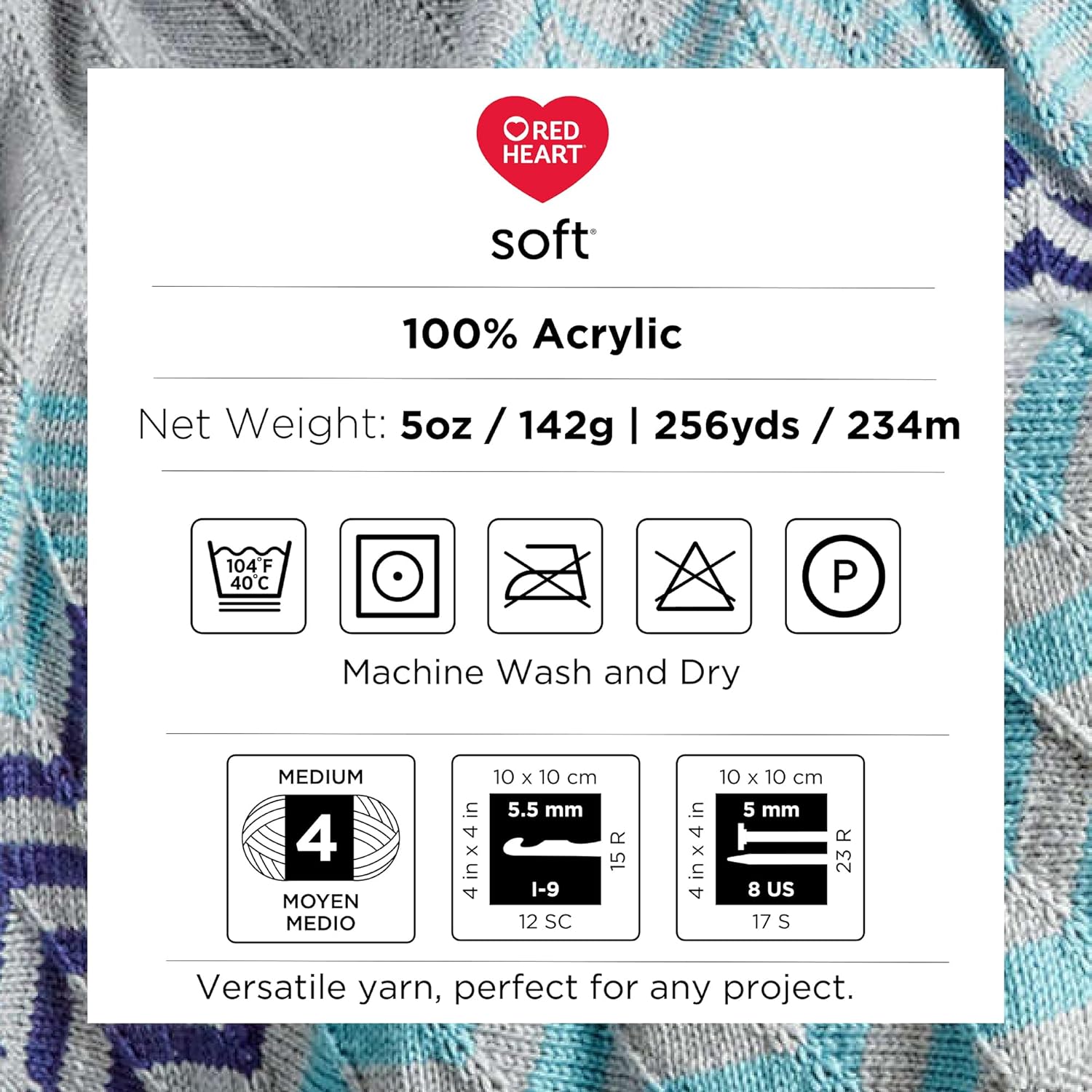 Red Heart Soft Wine Yarn - 3 Pack of 141g/5oz - Acrylic - 4 Medium (Worsted) - 256 Yards - Knitting/Crochet - Image 7