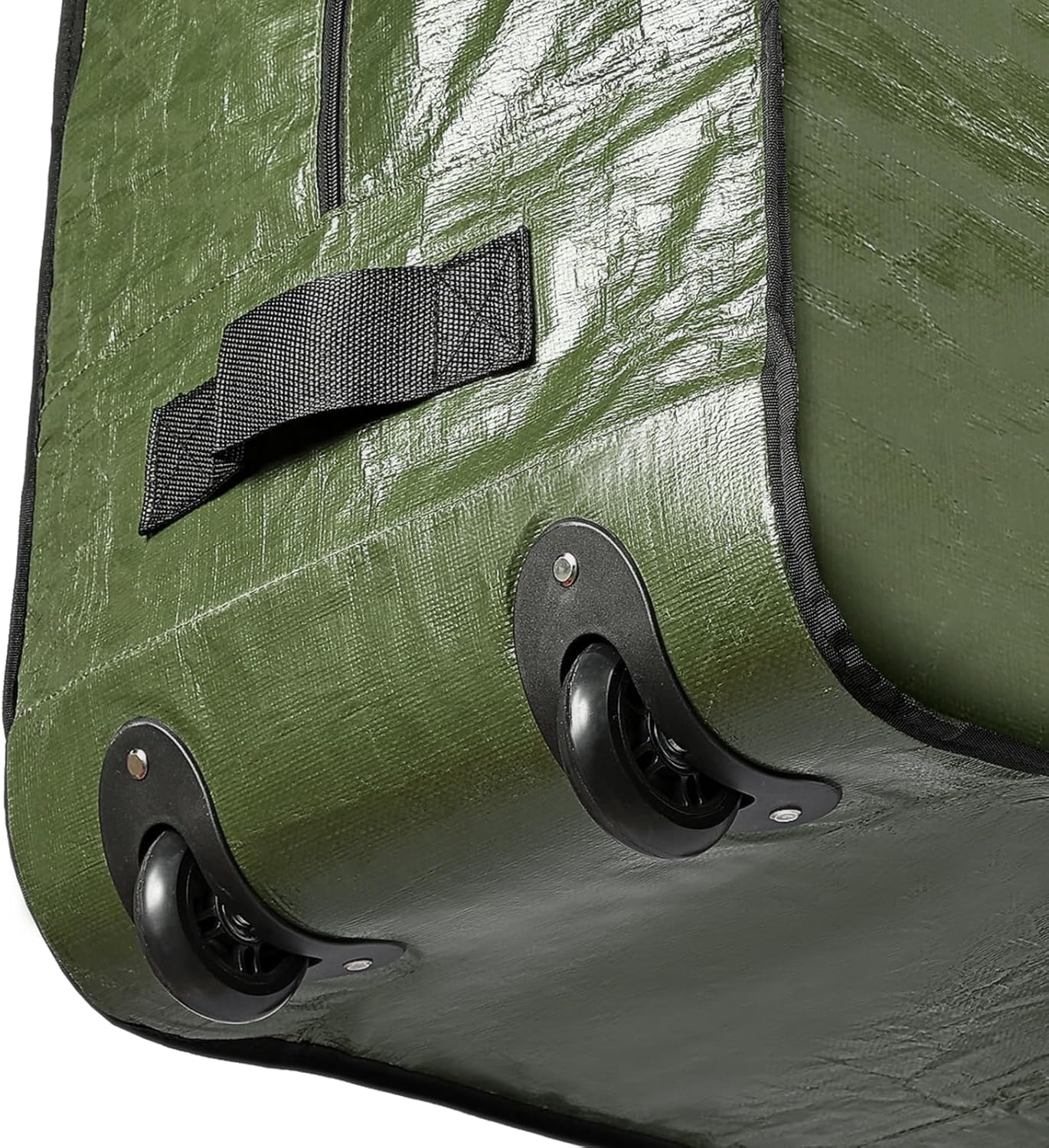 HOMEST Christmas Tree Storage Bag, Fits for 4.5-7 ft Xmas Artificials, Zippered Bag with Reinforced Carrying Handles and Wheels, Green (Bag Only) - Image 4