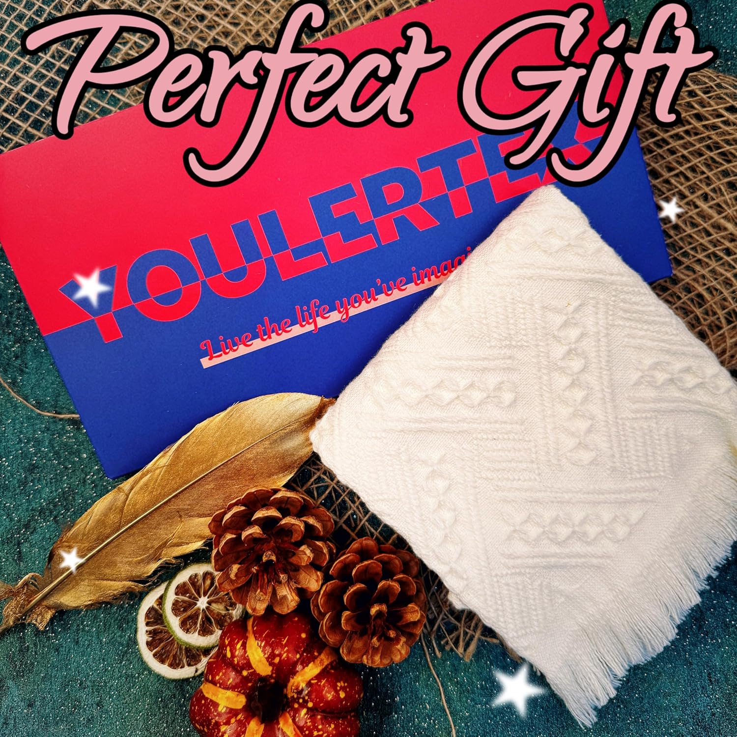 Luxury Decorative Hand Towels Bathroom: 2 Packs 14X30 100% Cotton Turkish Absorbent Soft Face Towel Set for Boho Bathroom Decor Kitchen Hotel Spa Farmhouse Guest Tea Gift (Cream White, 14"x30") - Image 4