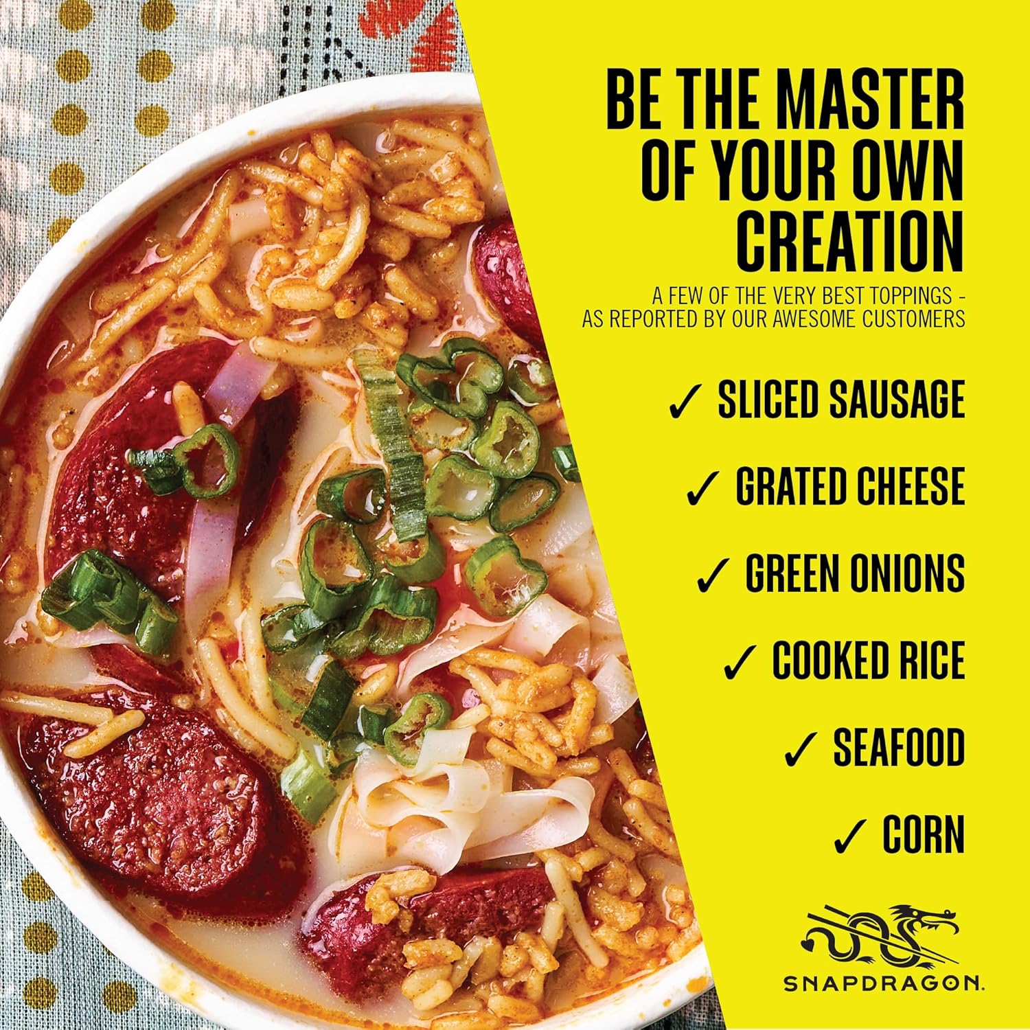 Snapdragon Laksa Curry Instant Noodle Bowls | Coconut Curry Flavor with Rice Noodles | Gluten-Free | No MSG Added | 2.1 oz (6 Pack) - Image 6