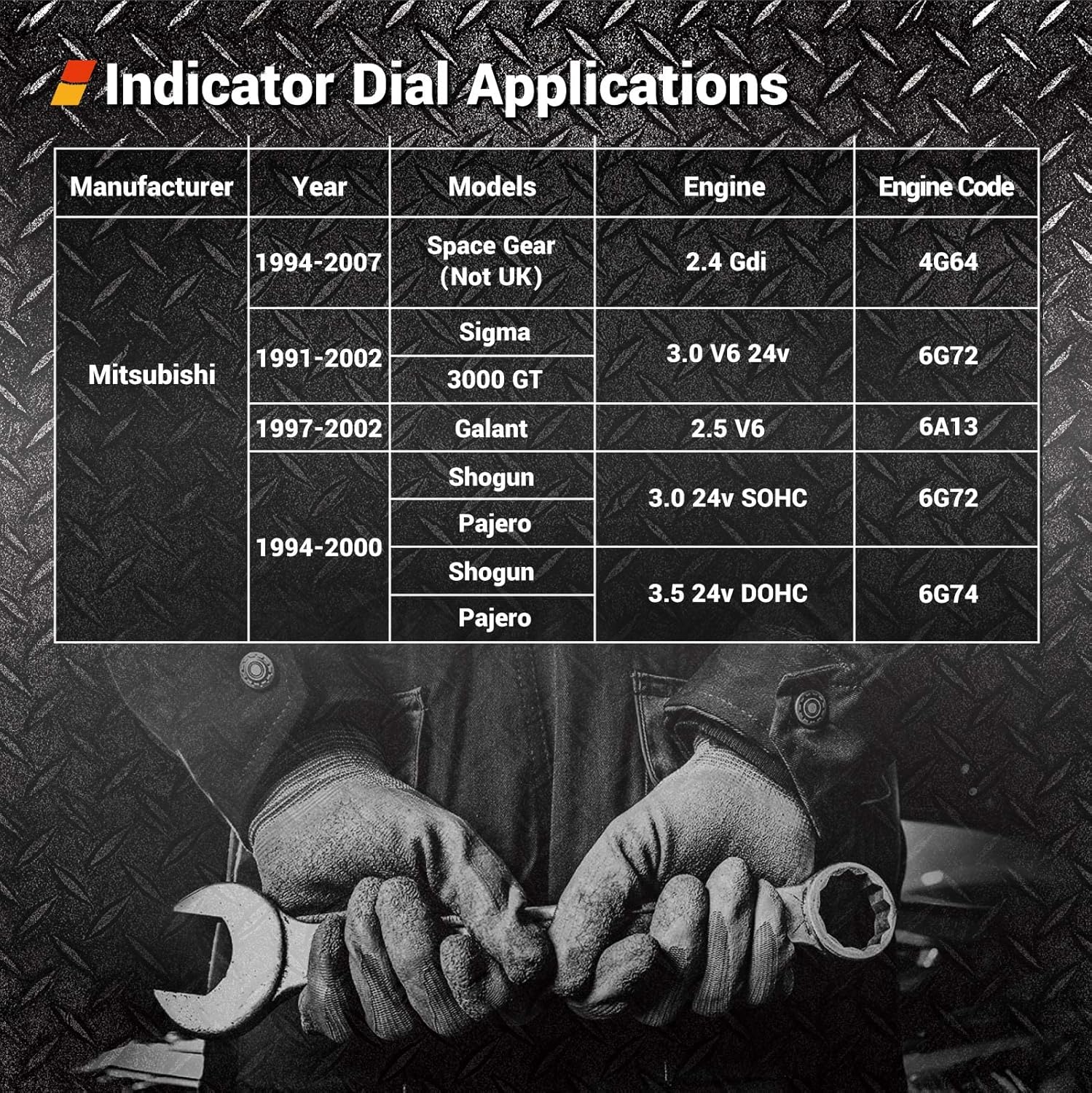 EWK Cam Timing Belt Tensioner Removal Tool Tension Pulley Wrench for Mitsubishi Hyundai - Image 7