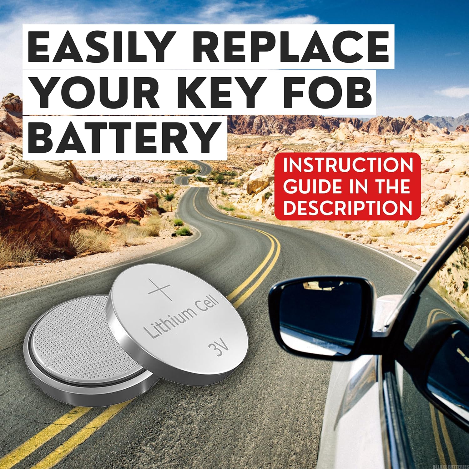 Key Fob Replacement Batteries for Toyota Traditional Key (Camry Corolla RAV4 Tacoma 4Runner Highlander Tundra Yaris Venza Prius c Avalon) Remote Head (Pack of 2) (Check Fitment Guide) - Image 7