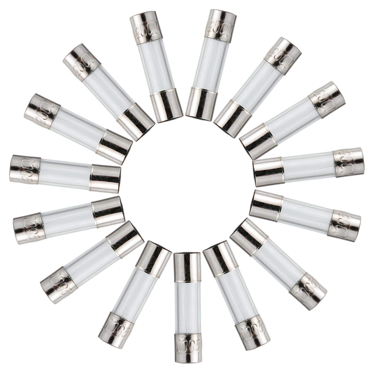 BOJACK 5x20mm 3.15A 3.15amp 250V 0.2x0.78 Inch F3.15AL250V Fast-Blow Glass Fuses (Pack of 20) - Image 3
