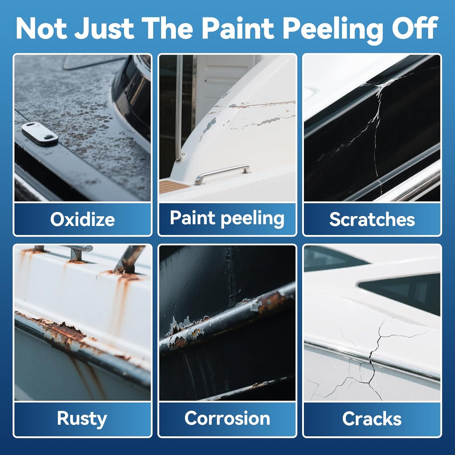 SENVEN Boat Paint Touch Up Pen High-Gloss Boat Scratch Repair Marine Topside Bottom Enamel Marine Repair for Boats, Wood, Fiberglass, Aluminum, Metals Water-Based 30ml 1.5 oz White Black - Image 5