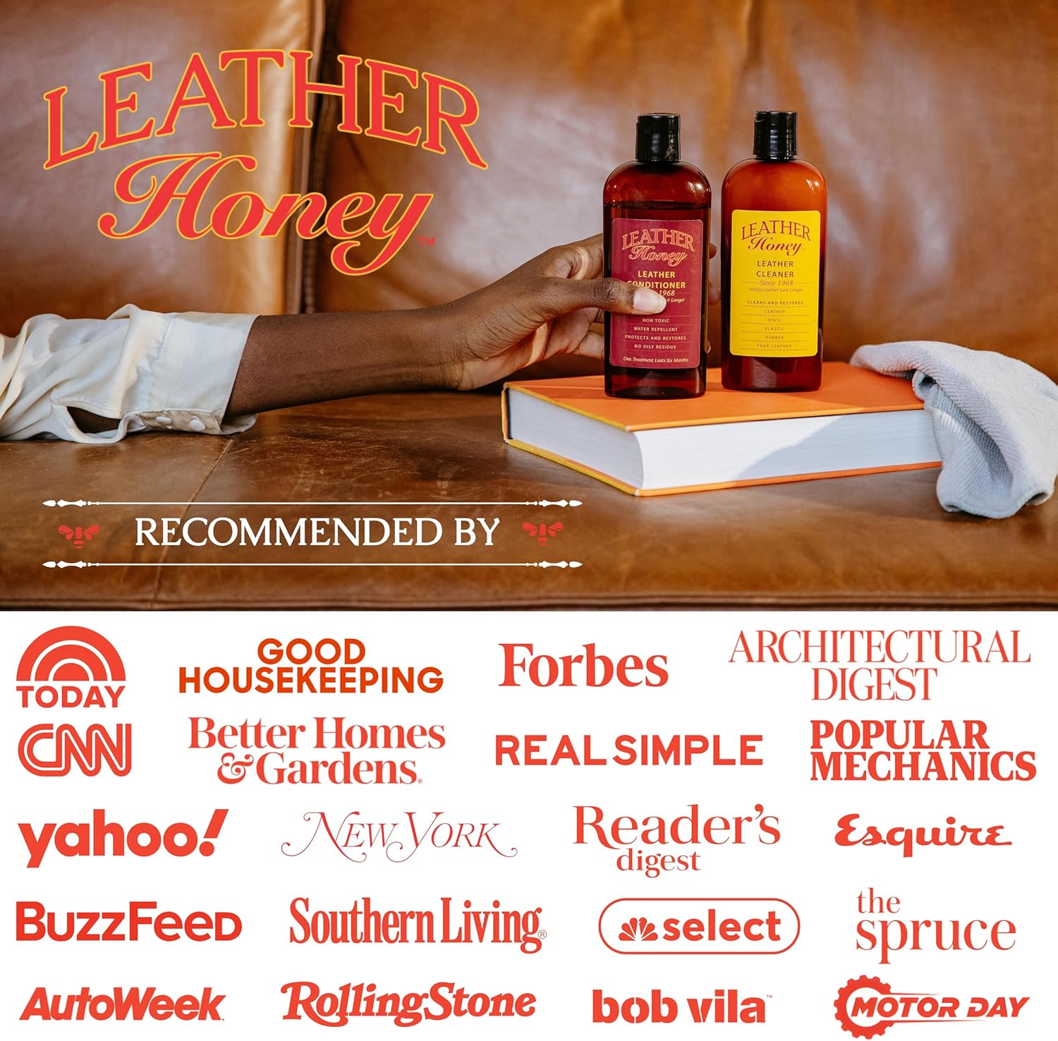 Leather Honey Leather Conditioner, Non-Toxic & Made in the Usa Since 1968. Protect & Restore Leather Couches & Furniture, Car Interiors, Boots, Jackets, Shoes, Bags & Accessories. Safe for Any Colors - Image 8