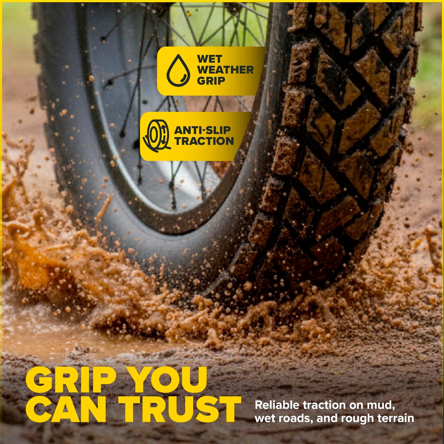 ULTRAVERSE 24x4 E-Bike Fat Tire - Robust, High-Performance 24inch Fat Tyre for MTB and Ebikes, Durable All-Terrain Directional Tread, Superior Density for Street & Trail Adventures-1 Unit - Image 5