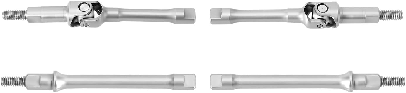 INJORA Stainless Steel U-Joint Axle Shafts for 1/30 Axial SCX30