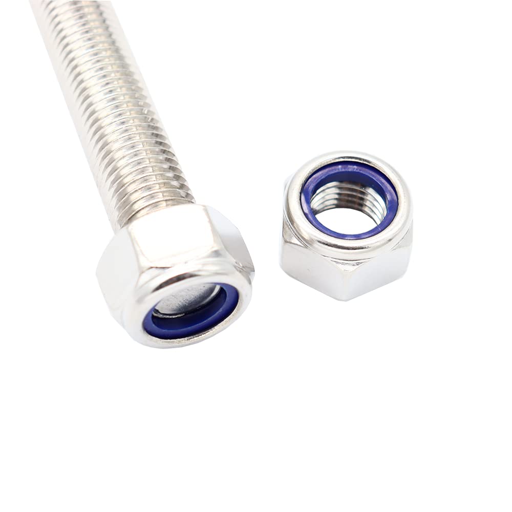 M16x250mm Fully Threaded Rod Studs Long Metric Threaded Screw 304 Stainless Steel Right Hand Threads All Threaded Rod Studs for Anchor Bolts Clamps Hangers U-Bolts 2 Pack - Image 4