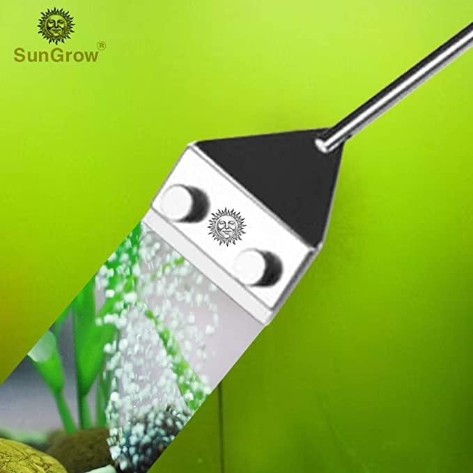 SunGrow Aquarium Glass Cleaner, Long Handheld Tool Cuts Cleaning Time to Half, Keep Hands Dry, Sharp Blade to Scrape Thickest Residue, Frequent Tank Maintenance - Image 2