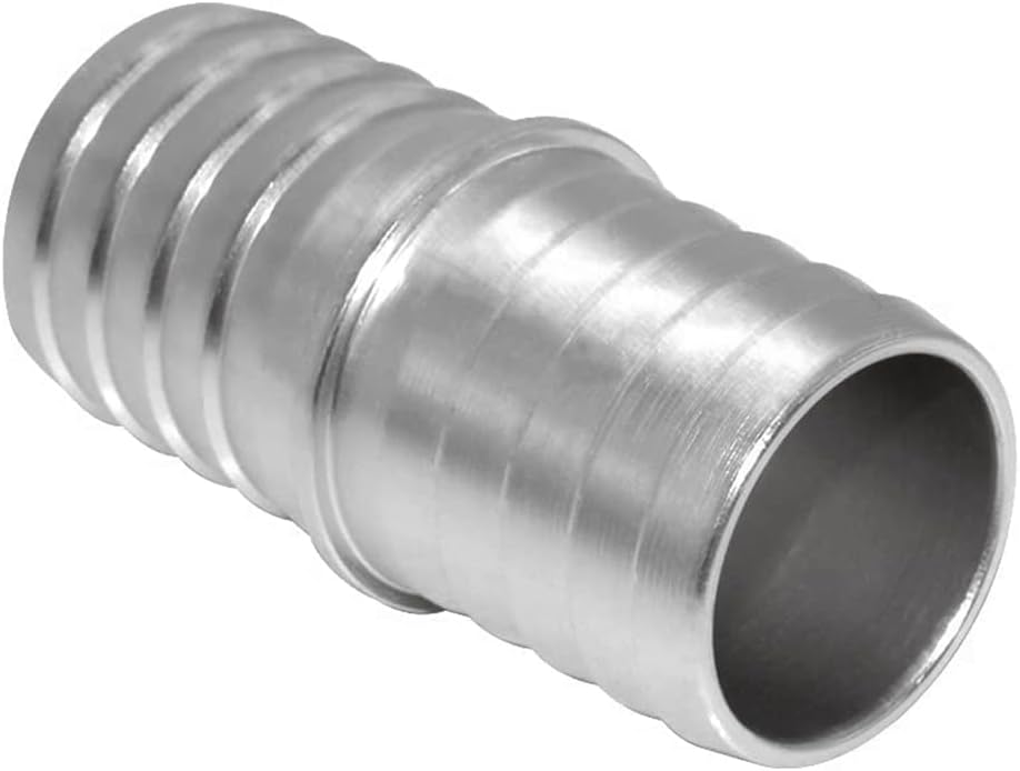 1 Pcs 3/4 Inch Radiator Hose Barb Adapter, Coupler Splice Mend Coolant Intercooler Exchanger Heater Repair Hose Connector Water Fluid Air Aluminum
