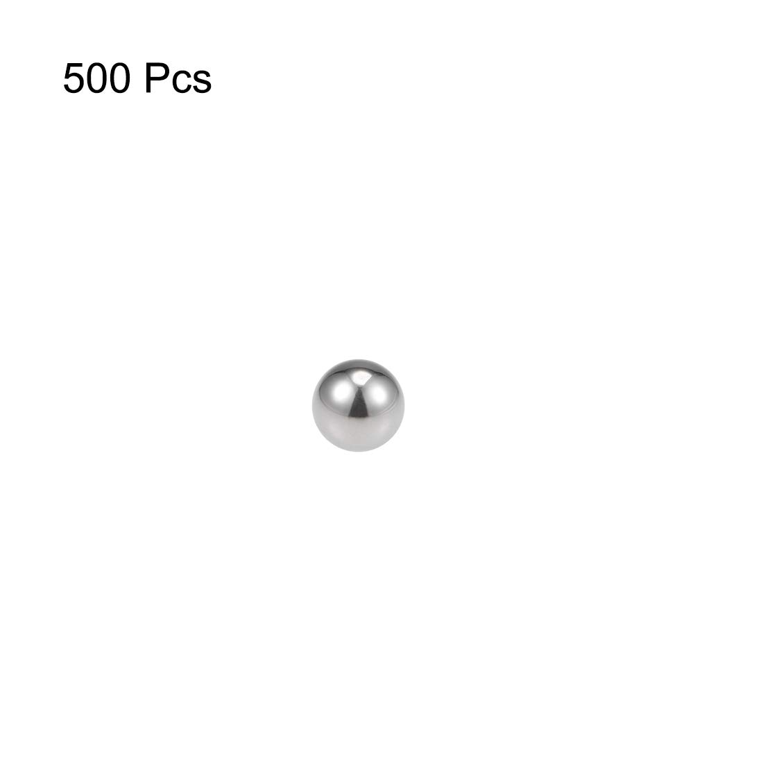 uxcell 0.5mm Bearing Balls 304 Stainless Steel G100 Precision Balls 500pcs - Image 3