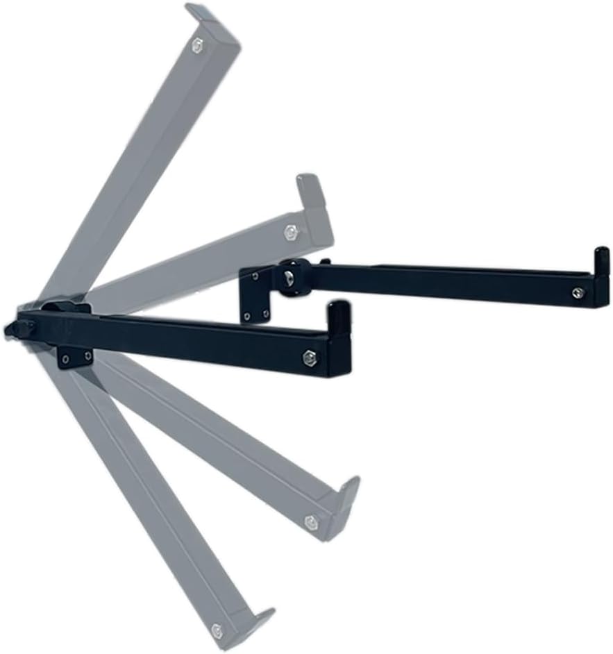 Heavy-Duty Steel Slatwall piano wall mount ,Can be rotated by 180°,Telescoping Arms (12"-18") for Keyboard Holder,Piano Stand,Piano Keyboard Stand, Music Production Equipment(1 Pair) - Image 3
