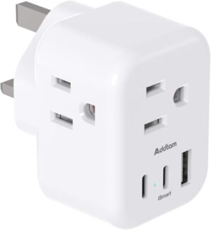 Addtam US to UK Ireland Travel Plug...