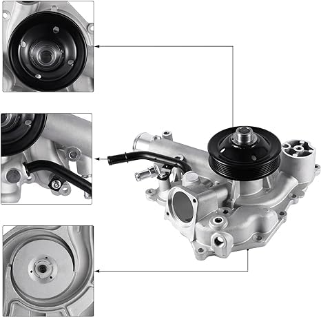 AULINK 53022192AE Water Pump AW6341 For Dodge Durango 2009, Ram 1500 2009-2020, Ram 2500 2009-2018, Ram 3500 2011-2018,For Chrysler Aspen 2009 5.7L V8 HEMI 68346912AA 5192066AD - Image 2