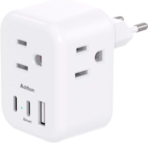 European Travel Plug Adapter, Addta...