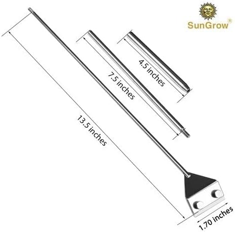 SunGrow Aquarium Glass Cleaner, Long Handheld Tool Cuts Cleaning Time to Half, Keep Hands Dry, Sharp Blade to Scrape Thickest Residue, Frequent Tank Maintenance - Image 7