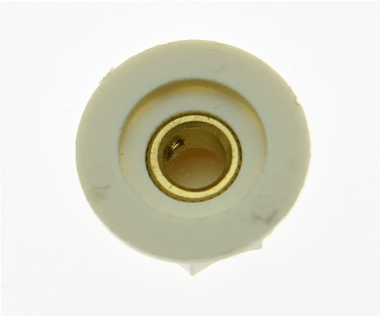 KIAISH Set of 3 Aged White Brass Insert USA Spec 1/4" Large and Small Knobs Bass Knobs for Jazz J Bass - Image 4