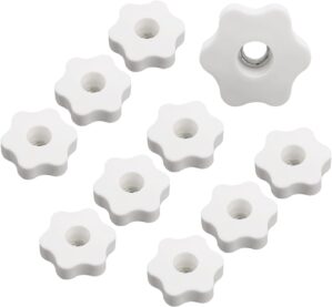 M12 Thread Knurled Star Knobs,1/2&#...