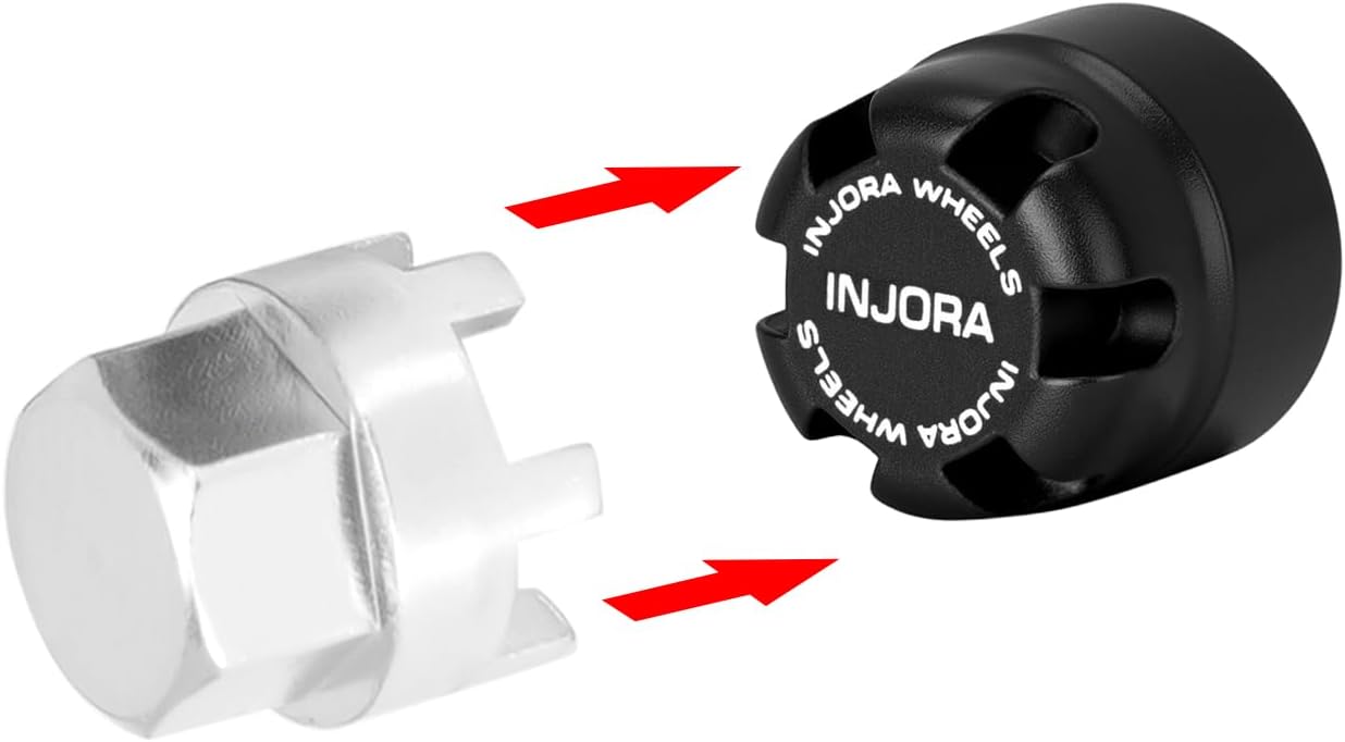 INJORA M2.5 Wheel Lock Nuts with Aluminum Cap for 1/18 RC Crawlers Upgrade(Black) - Image 4