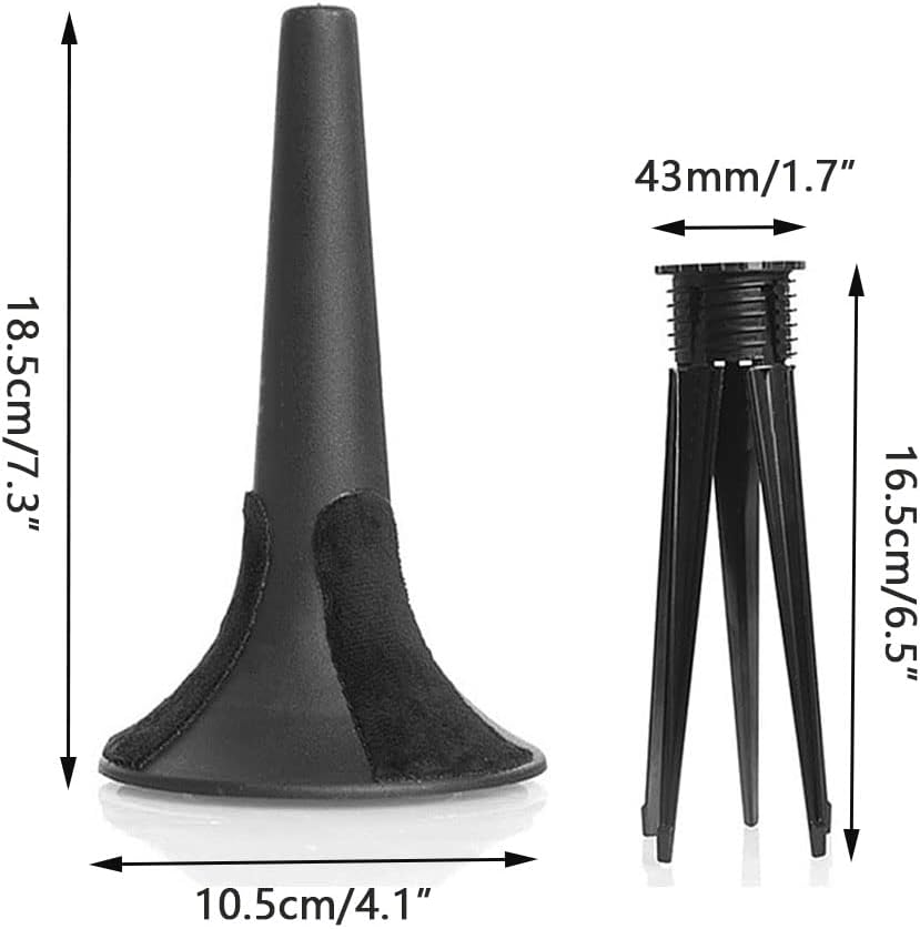 Jiayouy Portable Trumpet Stand Holder Metal 5 Leg Holder Stand Foldable Wind Instrument Accessory Black - Image 3