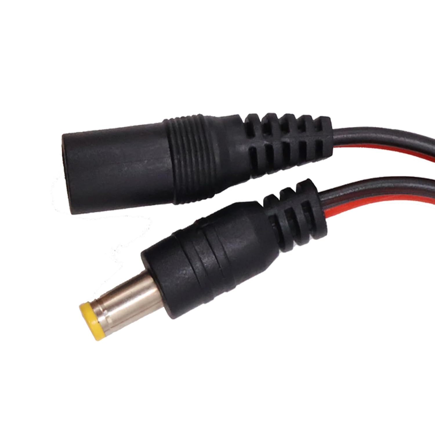 10Pairs DC Power Cable 12V 5A Plugs Male and Female Jack Barrel Connectors Wire DC 2.1mm x 5.5mm Power Pigtail Cable for CCTV Security Camera and Lighting Power Adapter Connectors - 30cm/11.8inch - Image 4