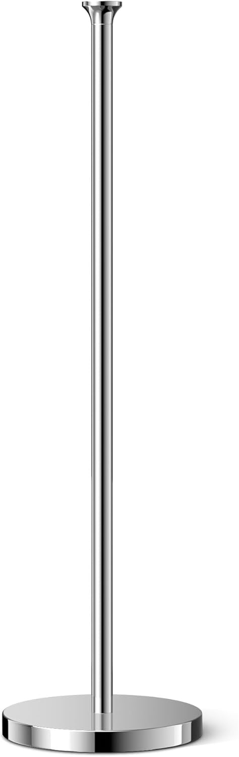 Toilet Paper Holder Stand(with Reserve Function), Free-Standing Spare Rolls Storage Holder, Stainless Steel, Modern Design - Image 9