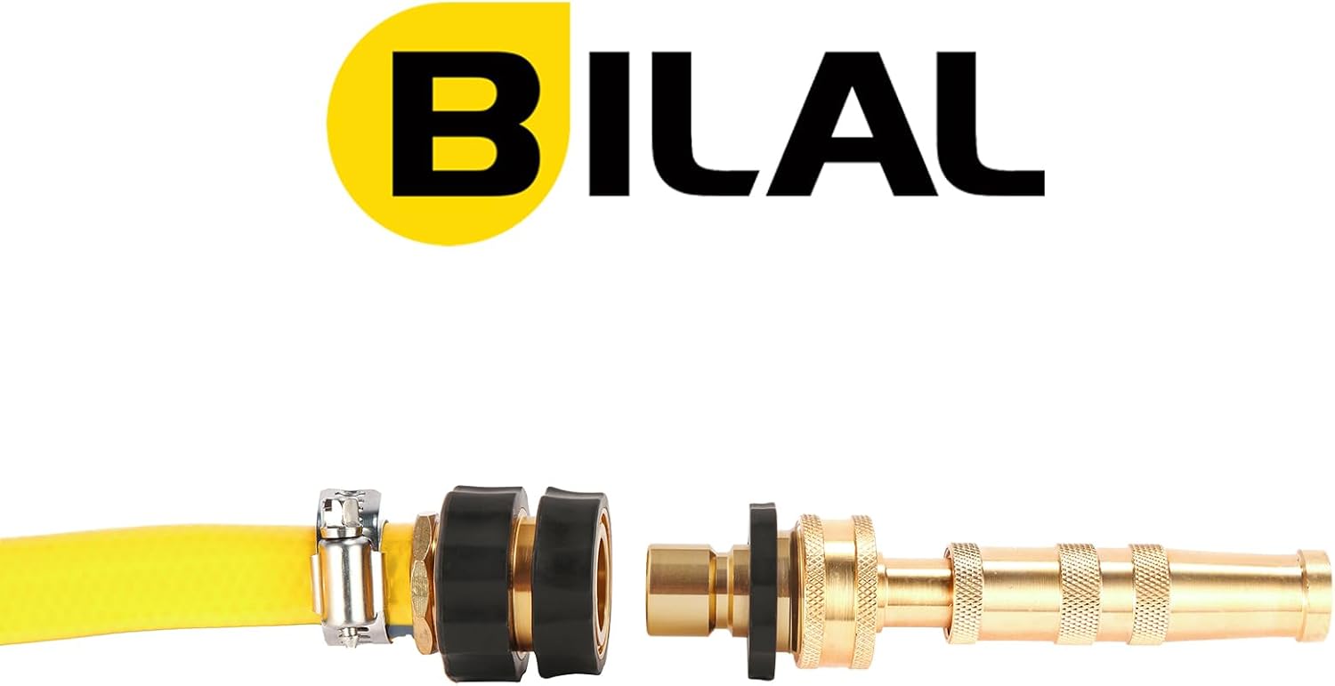BILAL 6 Set Quick Connect Hose Fittings for Garden Hose Quick Connector with Gasket, 3/4 Inch GHT Male and Female Attachment Quick Release Water Hose Adapter - Image 6