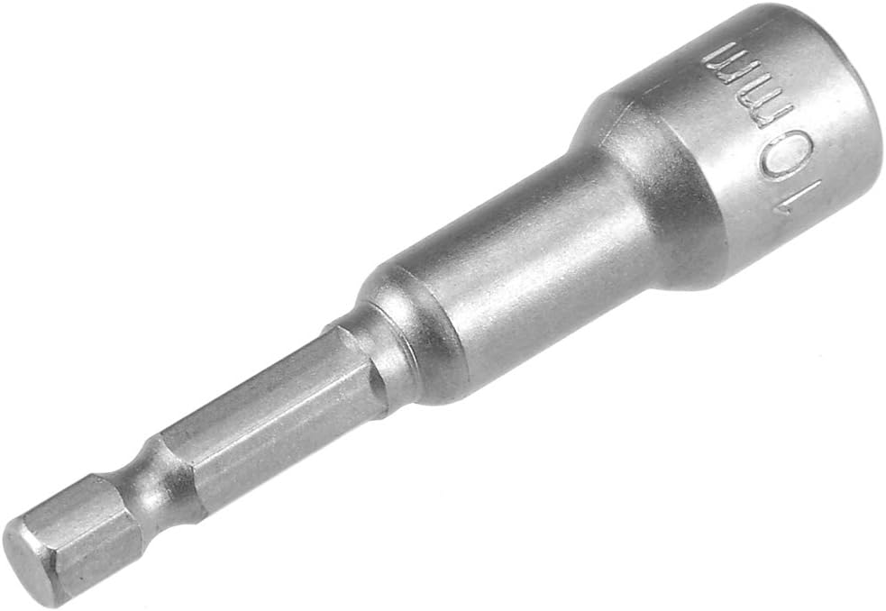 uxcell 5 Pcs 1/4" Quick-Change Hex Shank 10mm Magnetic Nut Setter Driver Drill Bit, 65mm Length, Metric - Image 5